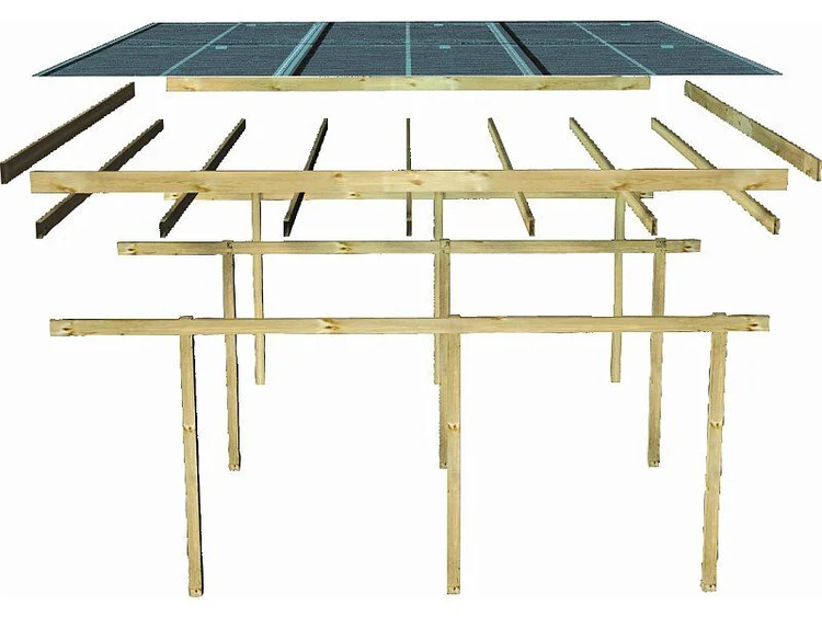 Karibu Einzelcarport ECO 2 Variante A kdi – Bild 4