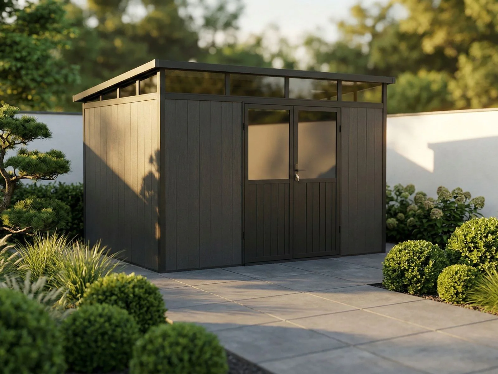 WPC Gartenhaus Skagen 3422 mit Oberlichtfenster – Bild 5
