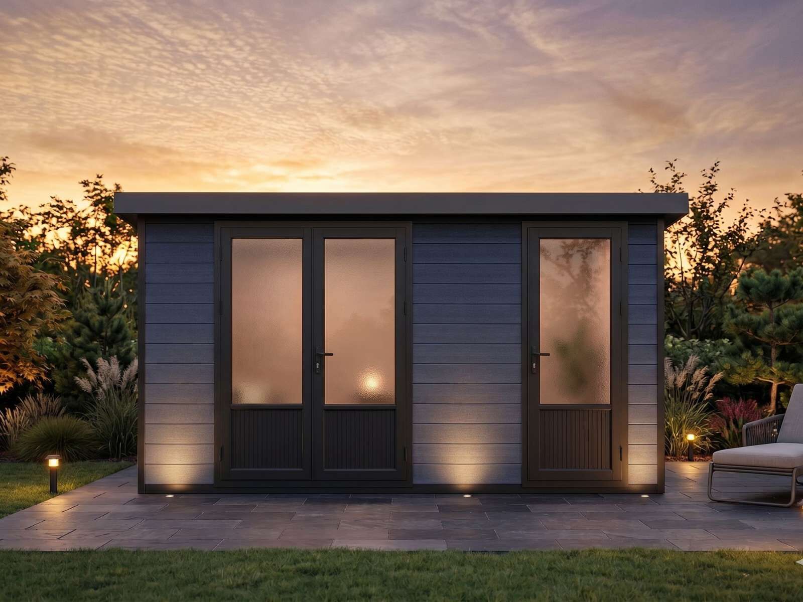 WPC Fjordholz Gartenhaus Style DeLuxe – Bild 4